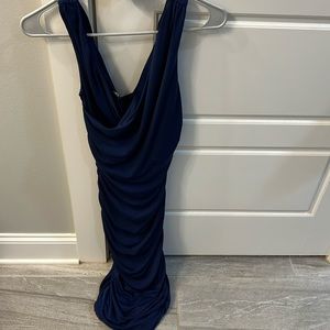 Navy blue express dress. Size small. Mid length